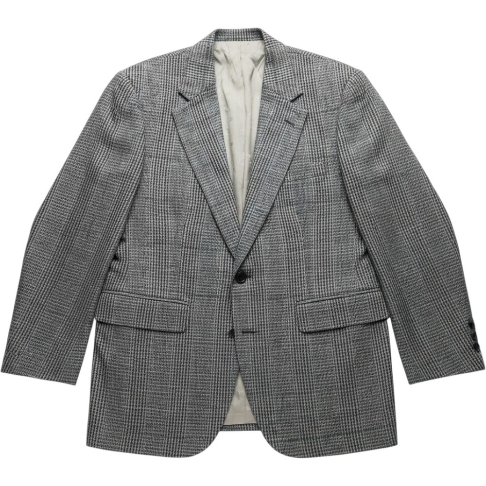 Austin Manor Blazer Mens 40 Gray Plaid Wool Tweed Sport Coat Jacket Colombia